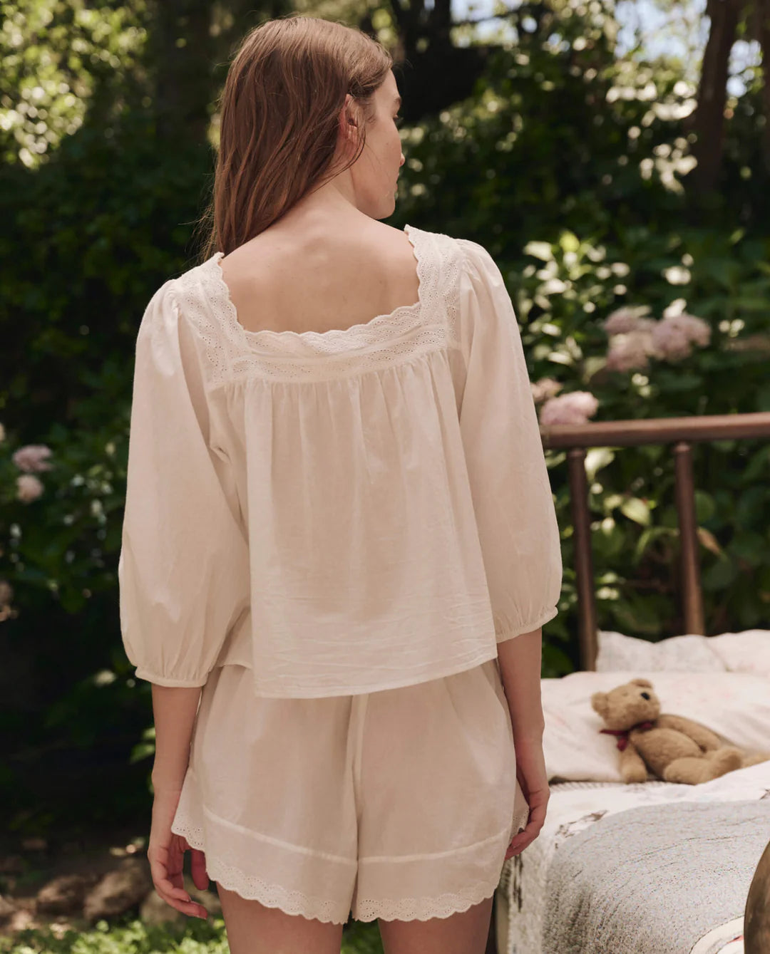 The Eyelet Button Sleep Top