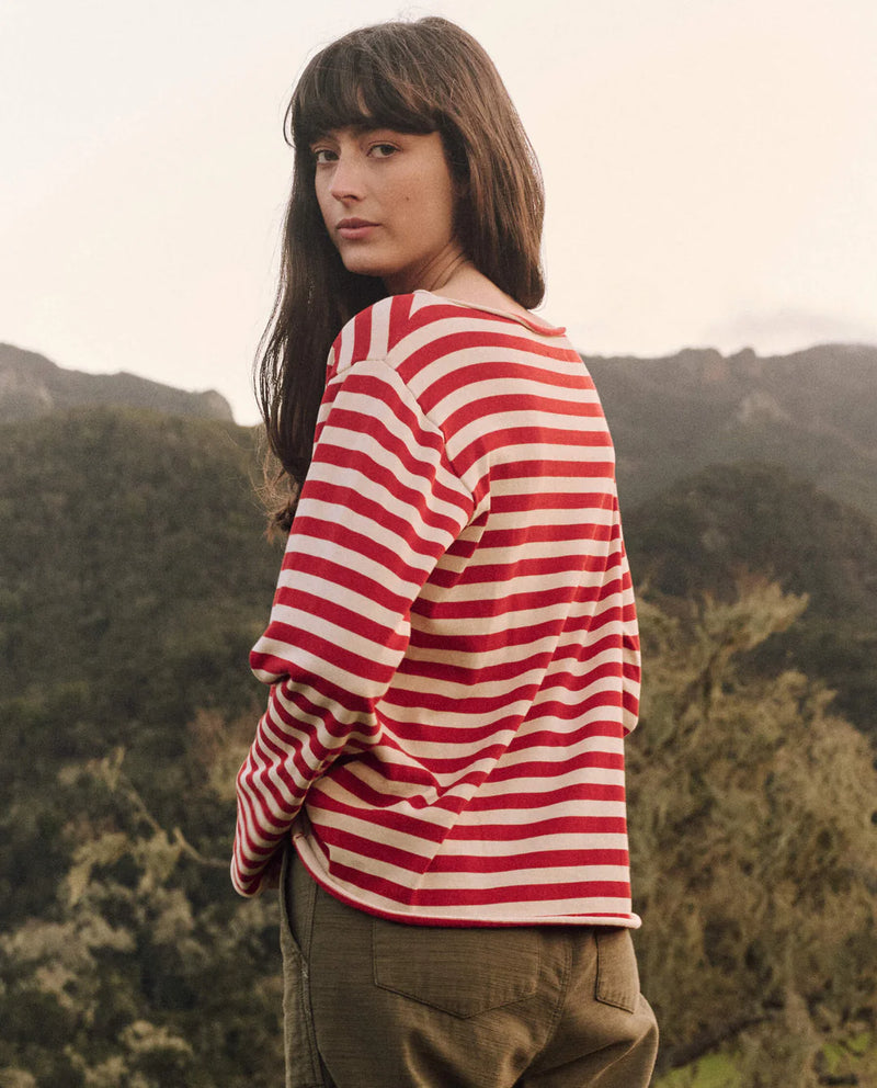 The Sailor Sweater in Maple Stripe