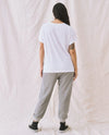 The Cropped Sweatpant in Varsity Grey
