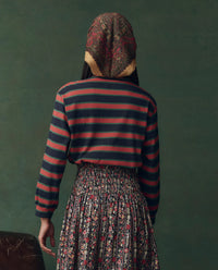 The Campus Crew in Navy Bridle Stripe