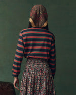 The Campus Crew in Navy Bridle Stripe