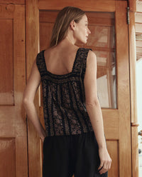 The Victorian Pleat Tank in Token Floral