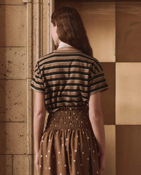 The Boxy Crew in Cigar Stripe