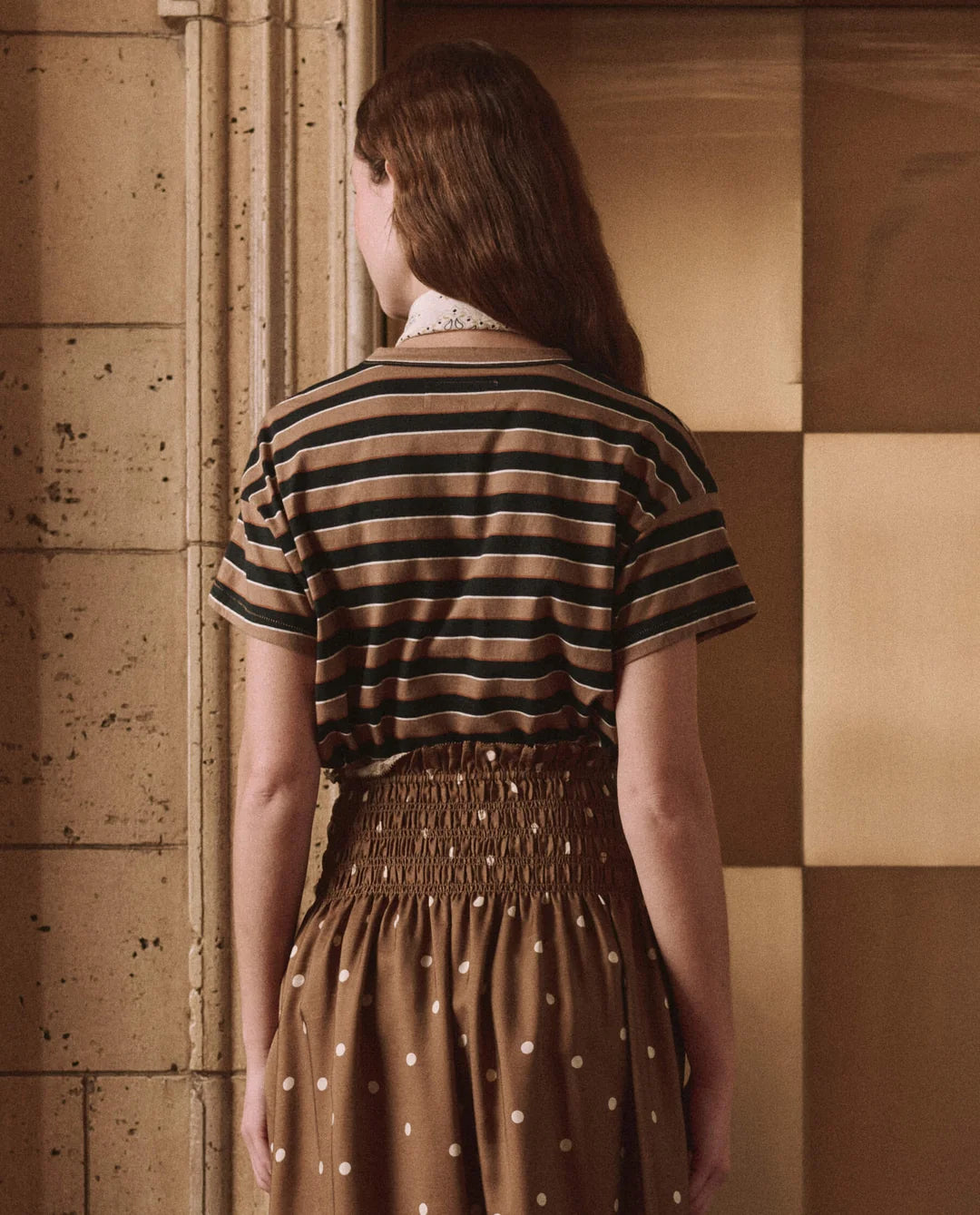 The Boxy Crew in Cigar Stripe