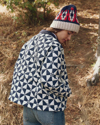 The Alps Puffer Jacket in Quilted Navy