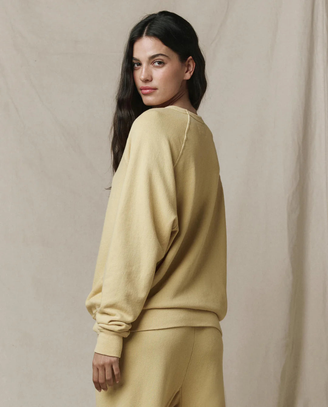 The College Sweatshirt in Butter Yellow