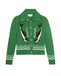 The Bass Cardigan in Grove
