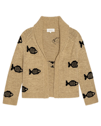 The Swimming Fish Lodge Cardigan in Natural