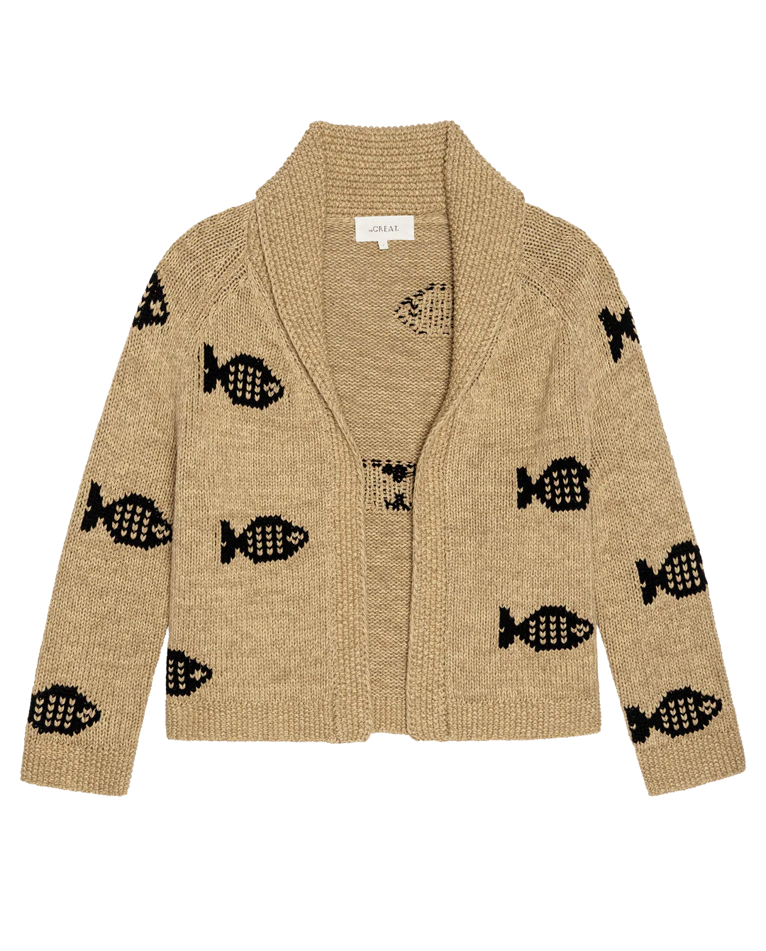 The Swimming Fish Lodge Cardigan in Natural