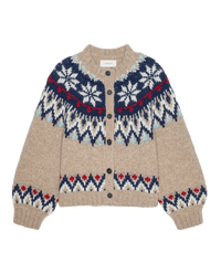 The Winter Fairisle Cardigan in Snowflake