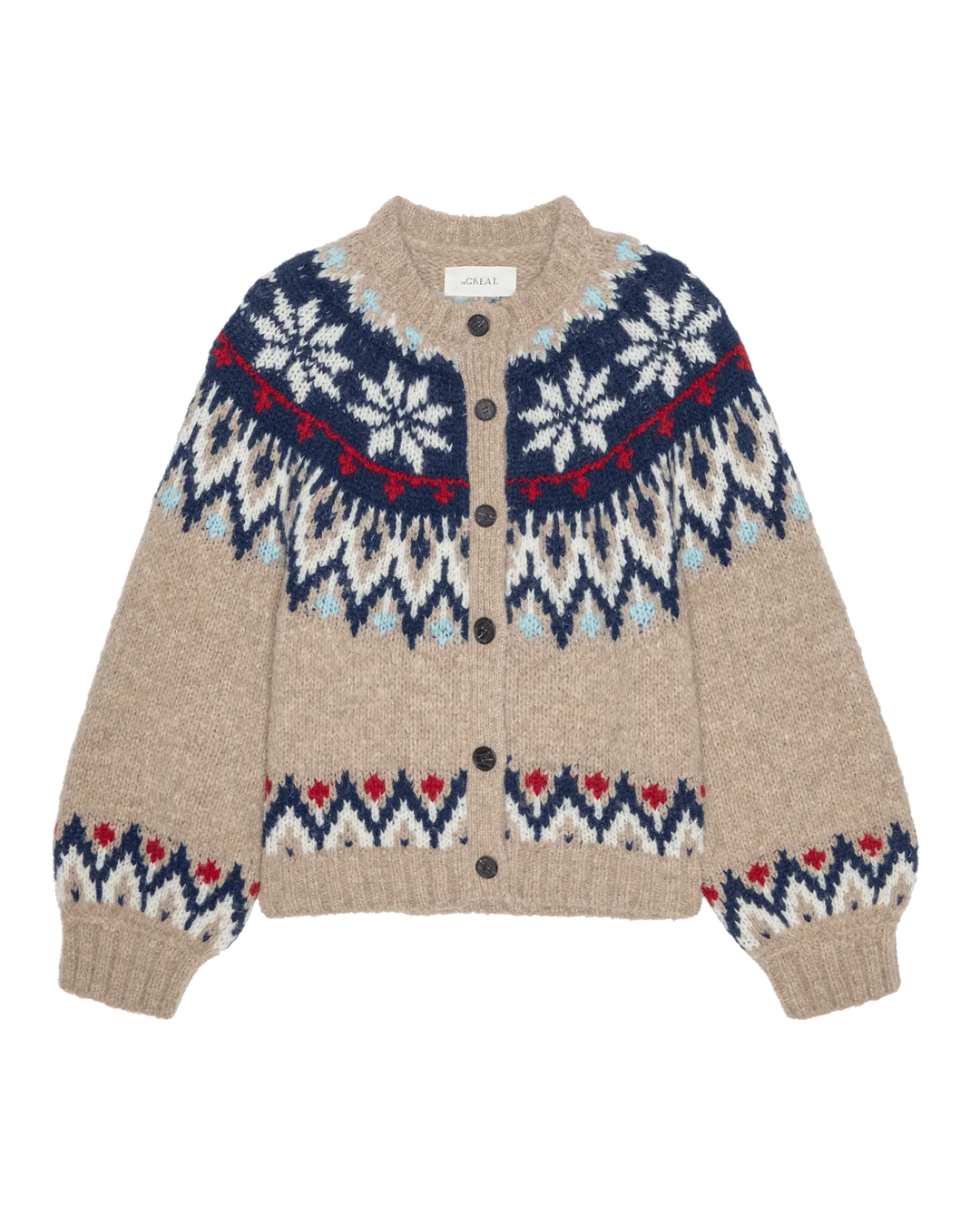The Winter Fairisle Cardigan in Snowflake