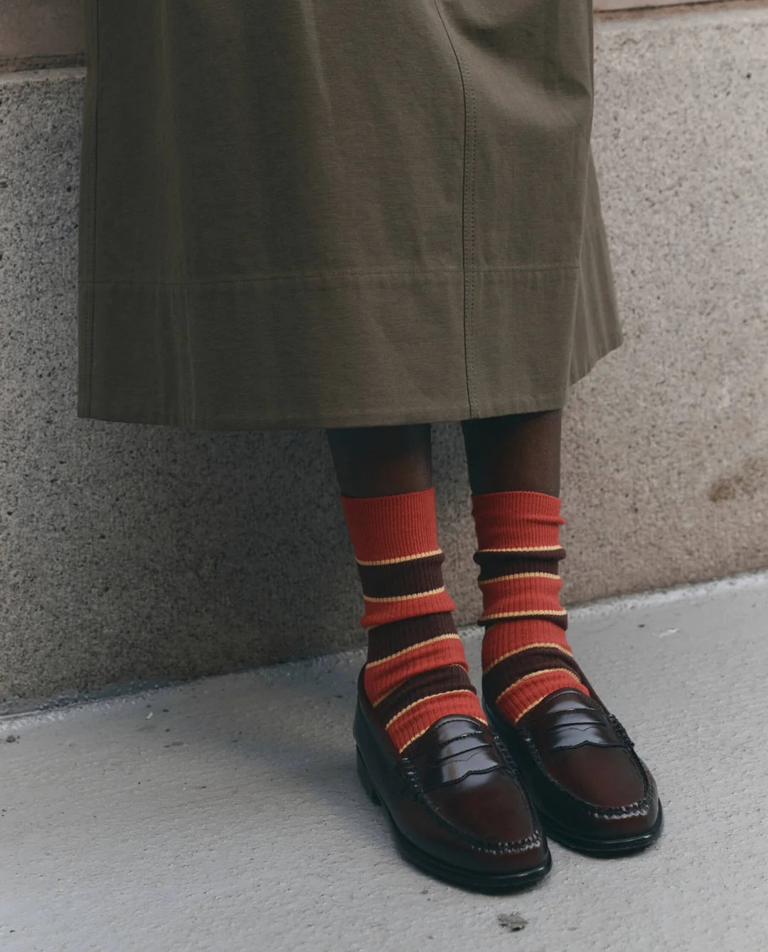 The Collegiate Sock in Hot Red