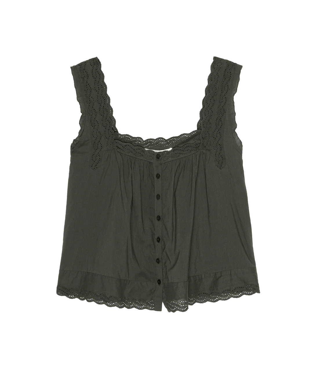 The Eyelet Tank in Black