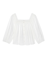 The Eyelet Button Sleep Top