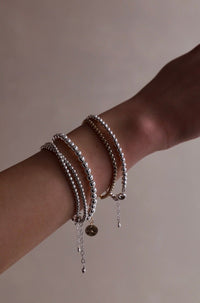 Beaded Bracelet in Silver