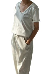 La Vie Organic Cotton Tee in White