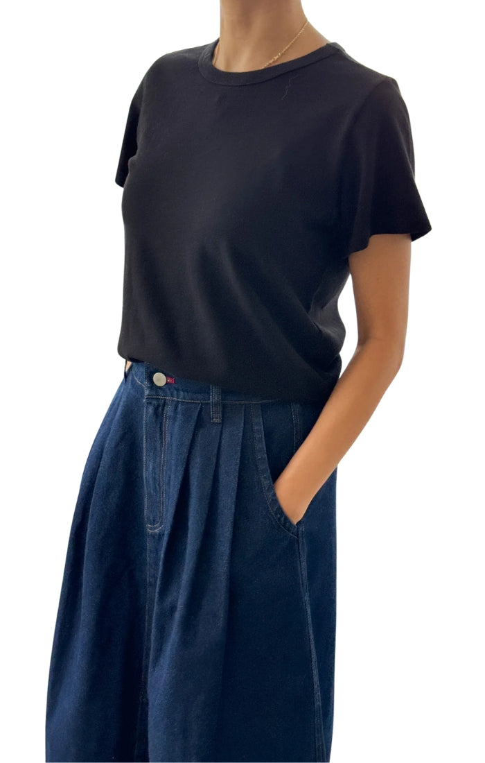 The Little Boy Tee in True Black