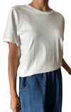 Organic Cotton Vintage Boy Tee in White
