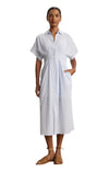 Riley Dress in Blue Stripe
