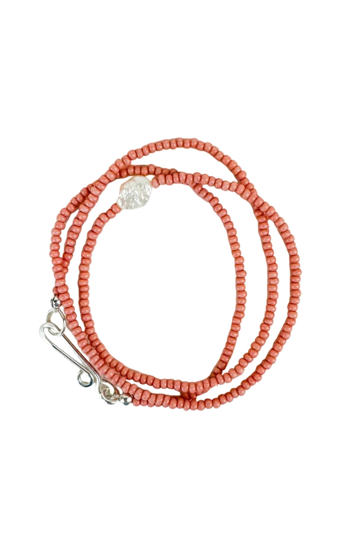 The Khadi Necklace in Petal