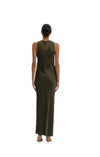 New York Midi Dress in Dark Army