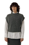 Alpaca Iris Vest in Stone