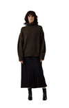 Alpaca Heritage Turtleneck in Olive