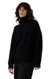 Alpaca Heritage Turtleneck in Black