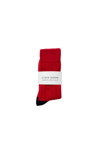 Cashmere Classic Socks in Poppy