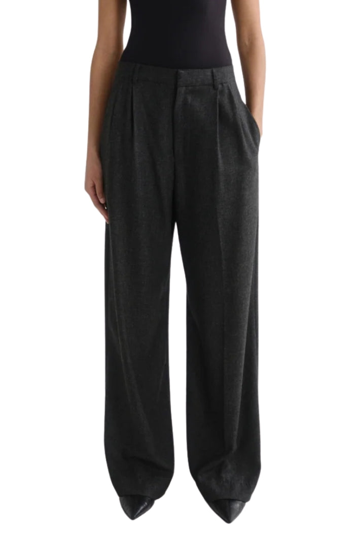 Sathia Felted Wool Trouser in Charcoal