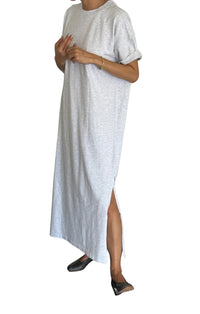 Her Dress in Icy Grey