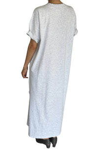 Her Dress in Icy Grey