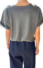 Fille Tee in Washed Black