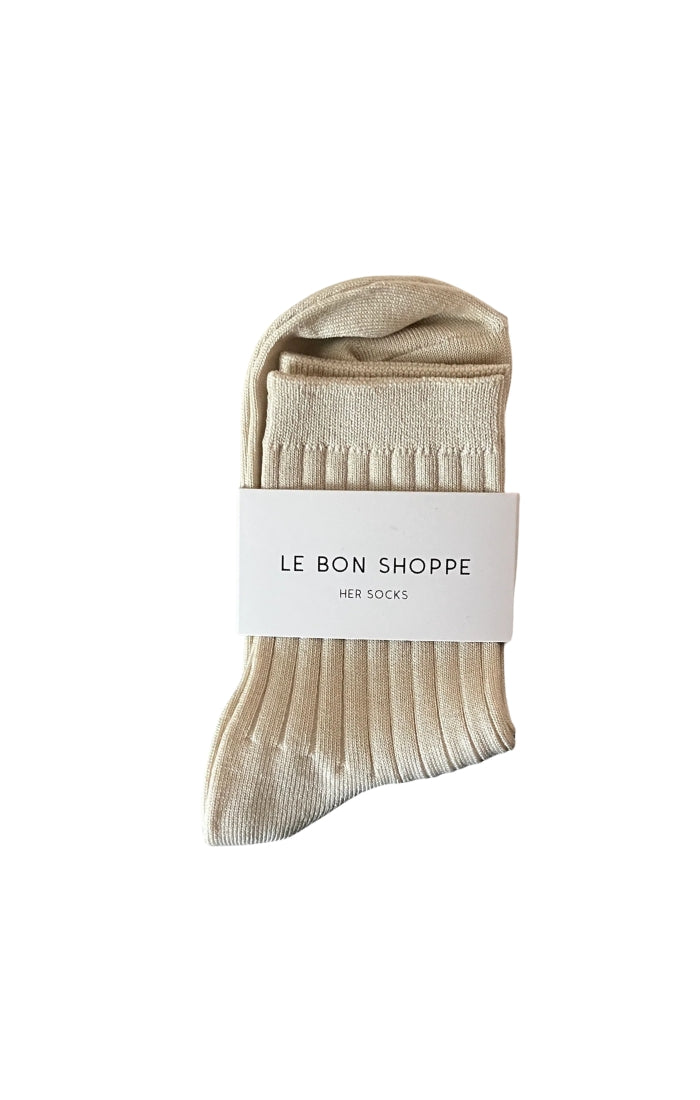 Her Socks in Porcelain