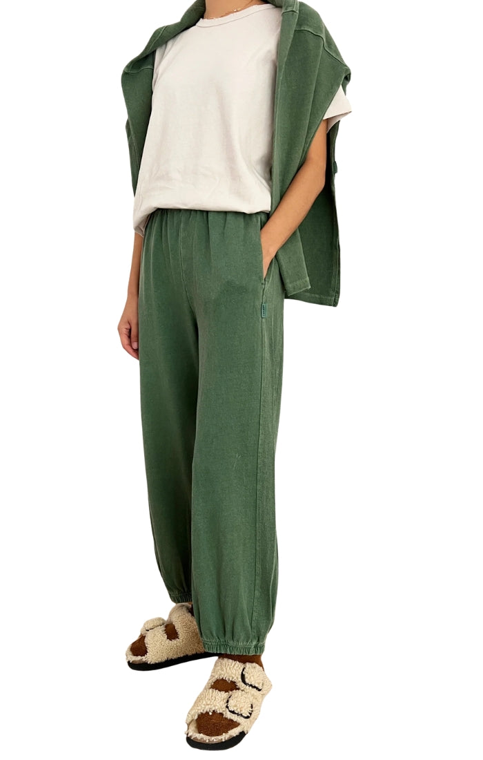 Balloon Pants in Basil