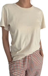 Organic Cotton Vintage Boy Tee in Bone