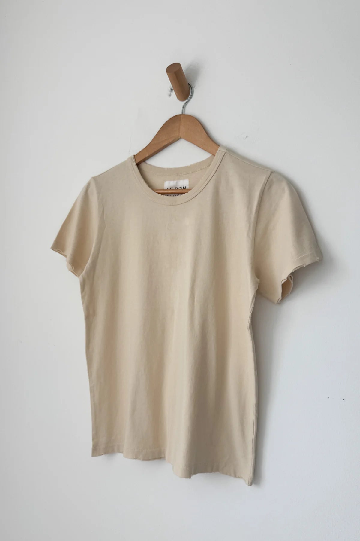 Organic Cotton Vintage Boy Tee in Bone