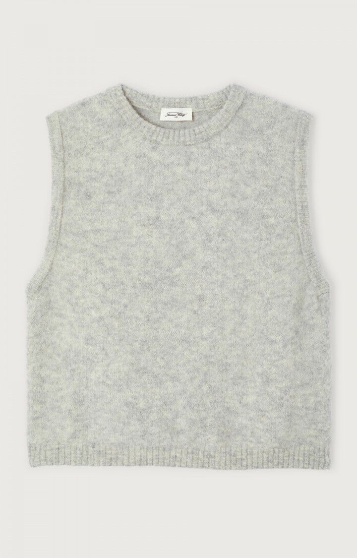 Vitow Jumper Vest in Grey Melange