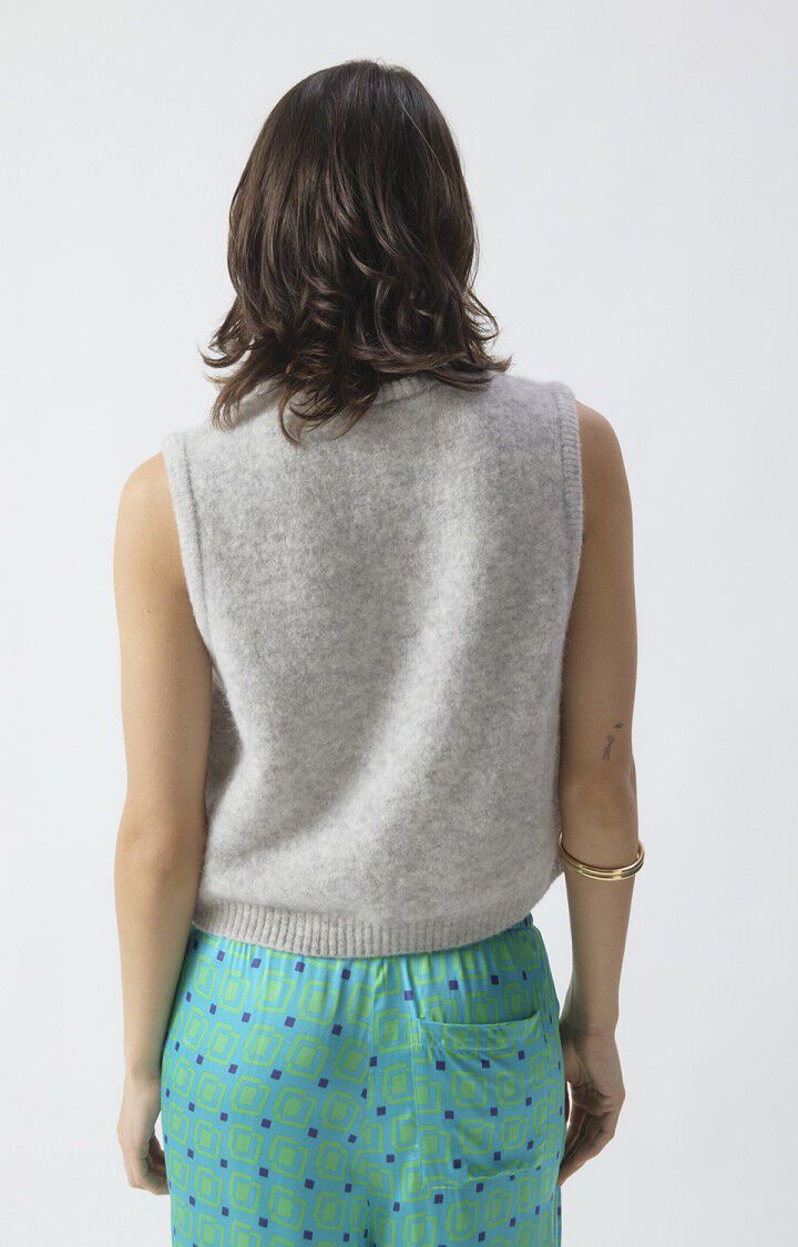 Vitow Jumper Vest in Grey Melange