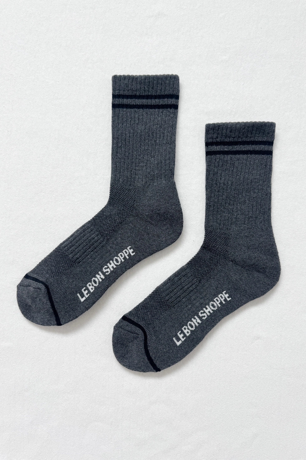 Boyfriend Socks in Charcoal