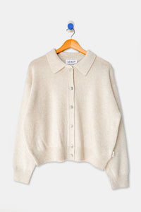 Lou Cashmere Cardigan in Oatmeal