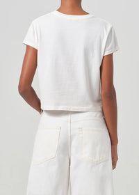 Adine Shrunken Tee in White