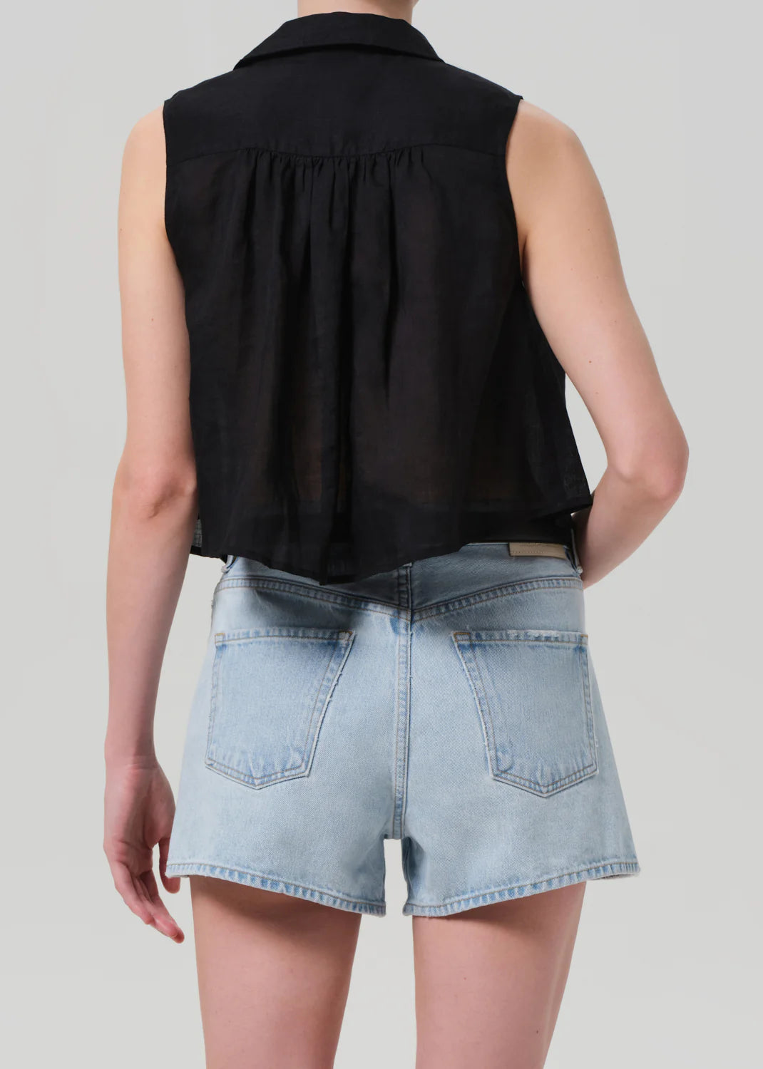Sleeveless Ambrose Top in Black