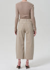 Ayla Raw Hem Crop in Natural Stripe