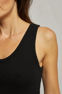 Blondie Tank in True Black
