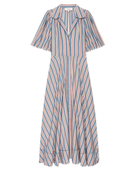 The Bridge Dress in Blue Frontier Stripe