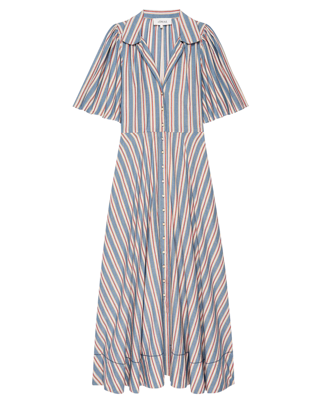 The Bridge Dress in Blue Frontier Stripe