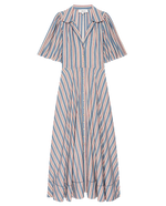 The Bridge Dress in Blue Frontier Stripe