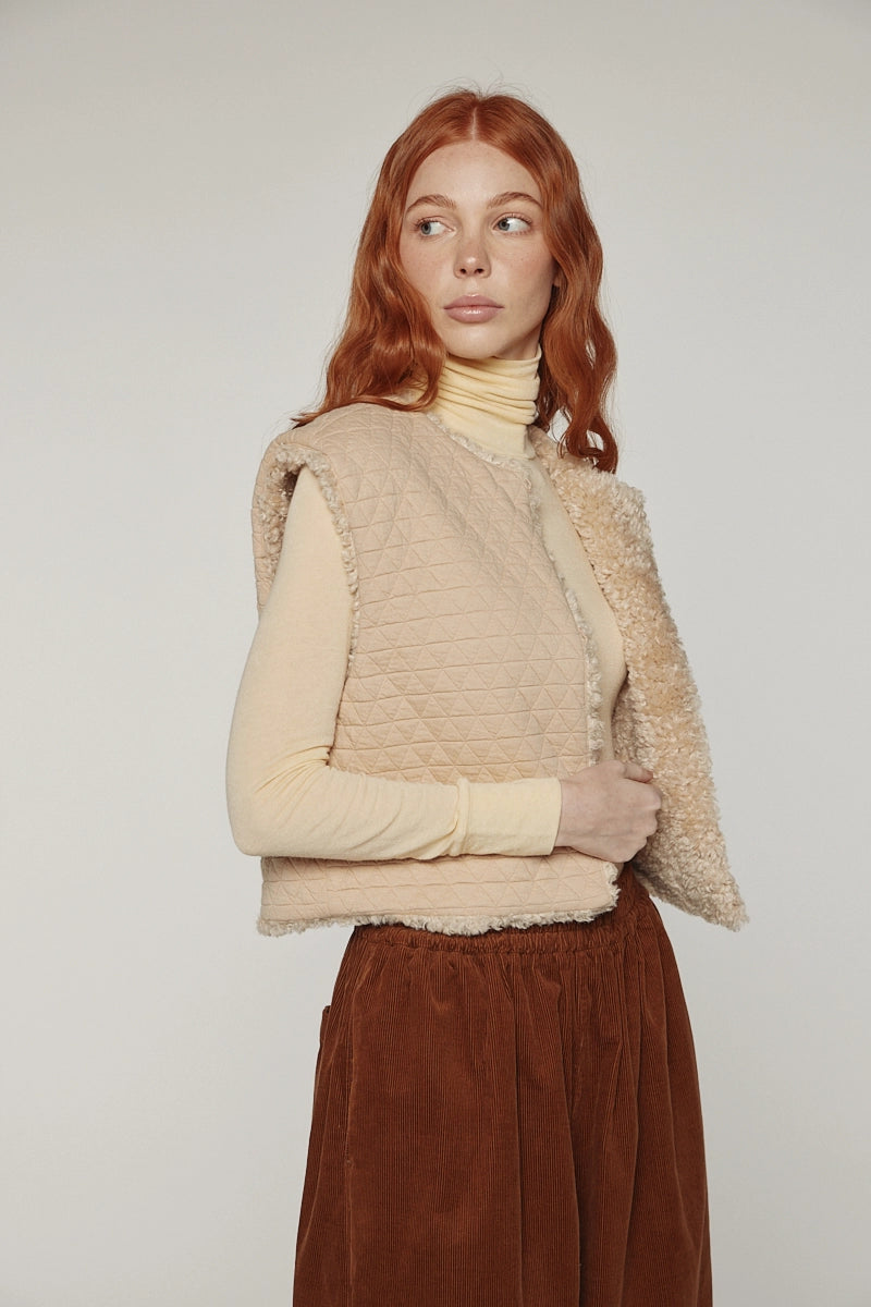 Reversible Fur Mela Vest