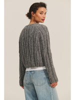 Marina Crew Top in Heather Grey